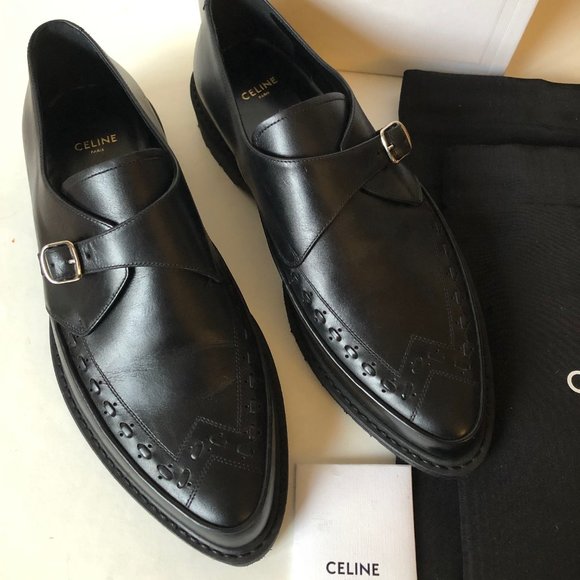Celine Other - Celine Black Leather Men's Creepers